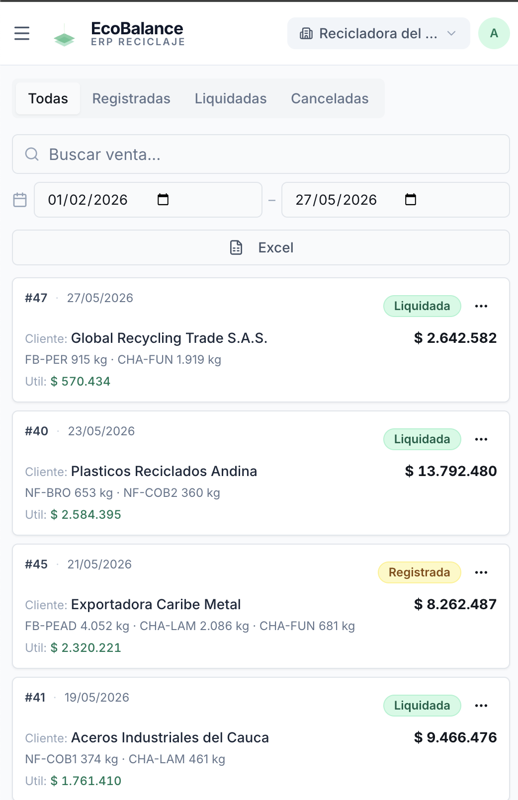 Vista mobile EcoBalance